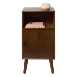 Nachtkastje retro - donkerbruin - 76x40x31.5 cm