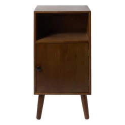 Nachtkastje retro - donkerbruin - 76x40x31.5 cm
