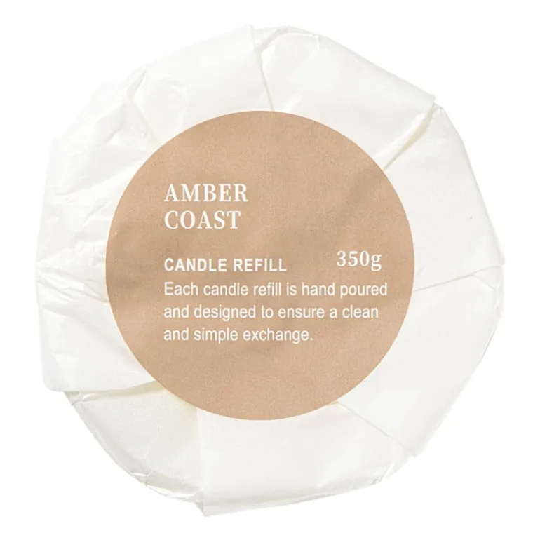 Navulling geurkaars - amber coast - 350 gram