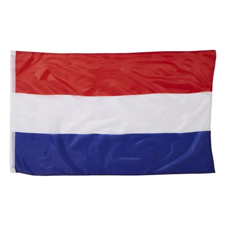 Nederlandse vlag - rood/wit/blauw - 90x150 cm