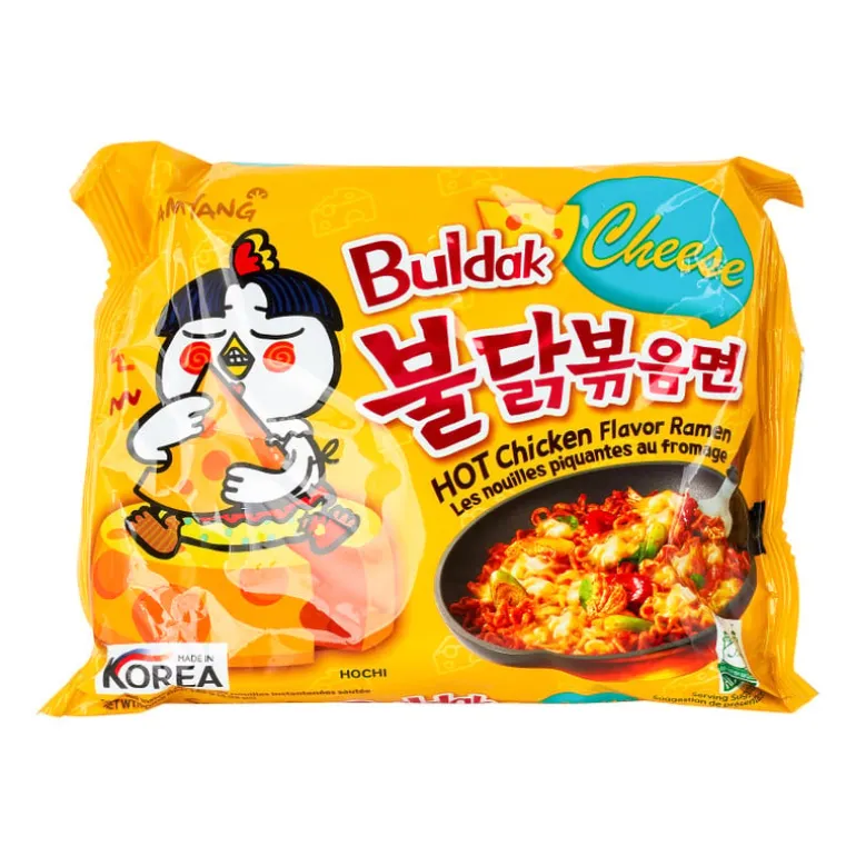 Noodles - hot chicken - cheese