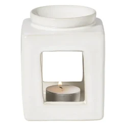 Oliebrander reactive glaze - beige - 11x9x9 cm