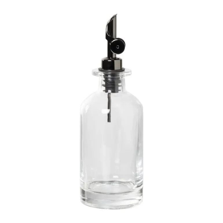 Olie- en azijnfles rond - glas - ø7x21.5 cm