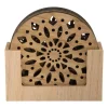Onderzetter hout deco - set van 4