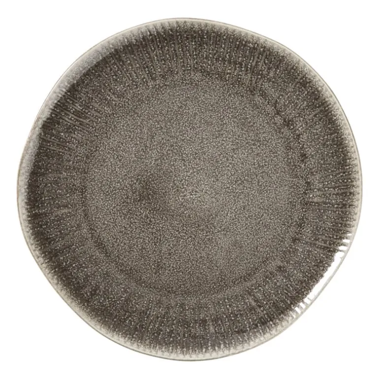 Ontbijtbord fuji - bruin - ø21x2.1 cm