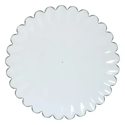 Ontbijtbord geschulpt - groen - ø22.9x2.1 cm