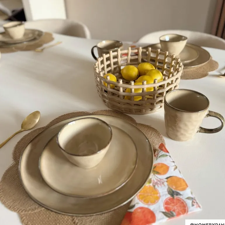 Ontbijtbord Toscane - beige - ⌀20,5 cm
