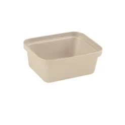 Opbergbakje klein - beige - 6x14.5x11.5 cm