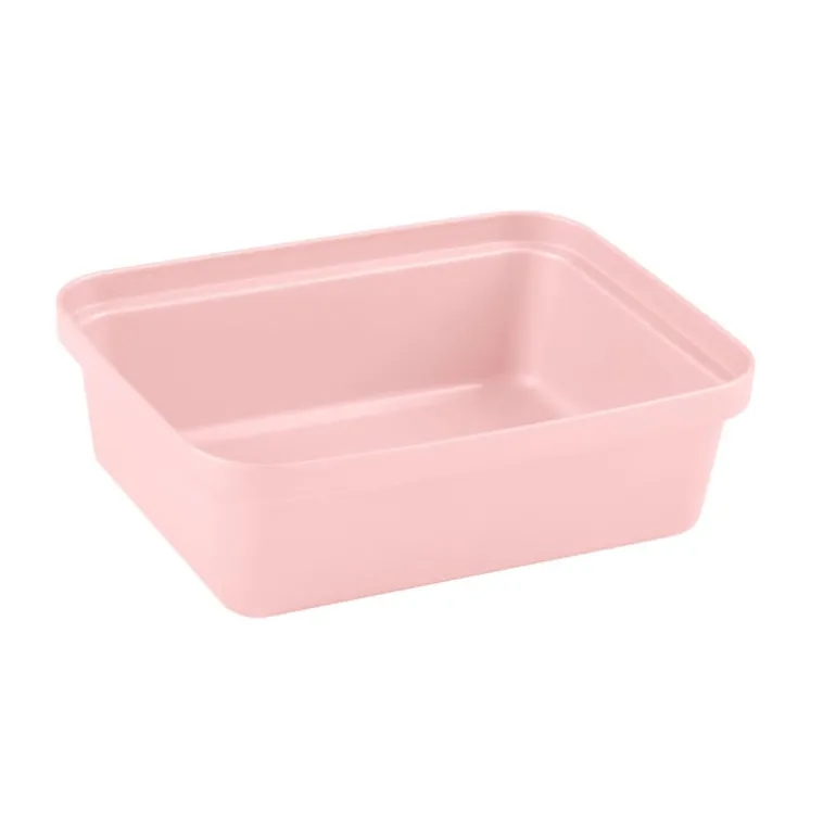 Opbergbakje middel - roze - 6x18.8x14.7 cm