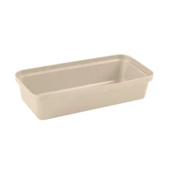 Opbergbakje voor pennen groot - beige - 6x27x12.9 cm