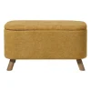 Opbergbank Debby - geel - 39x72x35 cm