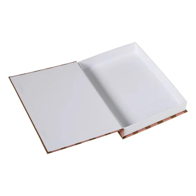 Opbergboek - roze/rood - 3.8x18x25 cm