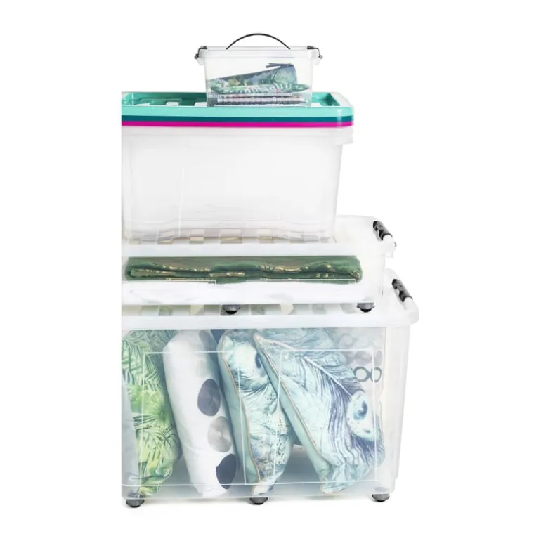 Opbergbox met wieltjes - 150 liter - 80x50x50 cm