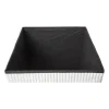 Opbergbox teddy rib vierkant - wit - 38x38x38 cm
