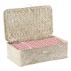Opbergdoos zeegras - naturel - 7.5x24x14 cm