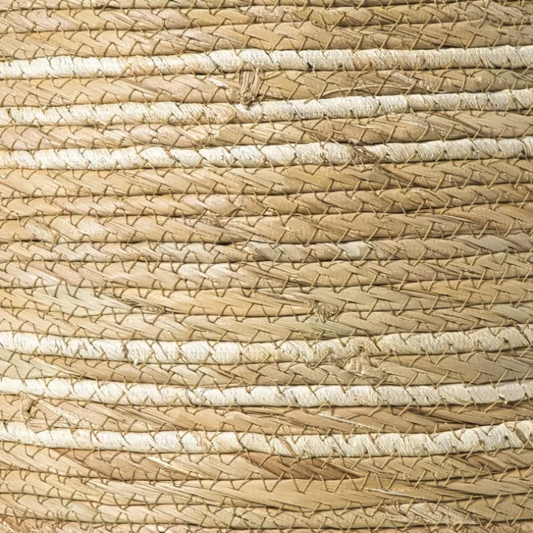 Opbergmand rond - beige - ø30x30 cm