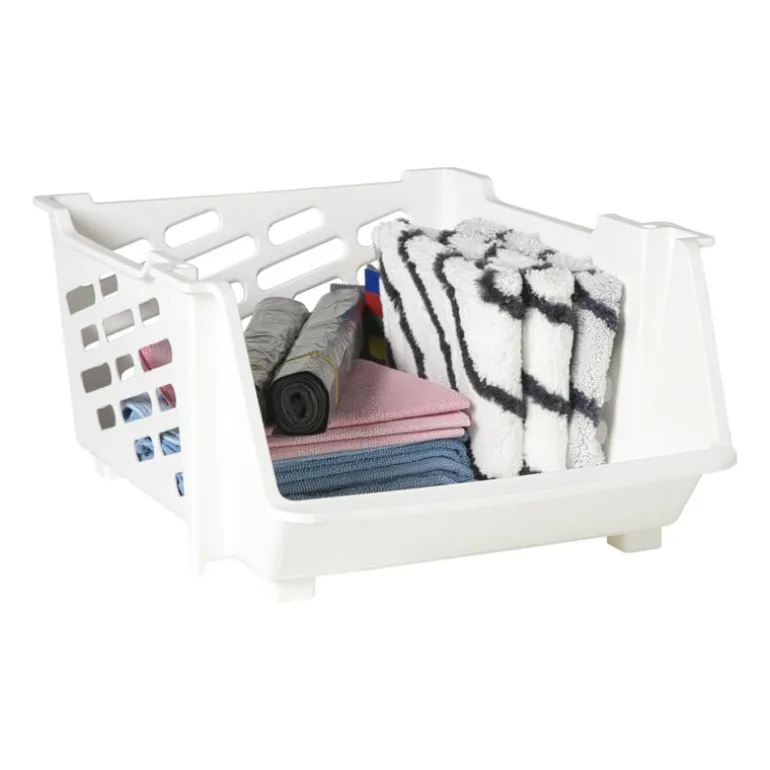 Opbergmand - wit - 22x44x33.5 cm