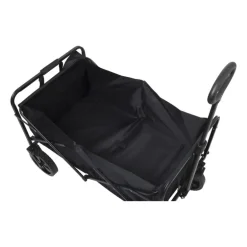 Opvouwbare bolderkar - zwart - 103x54x108 cm