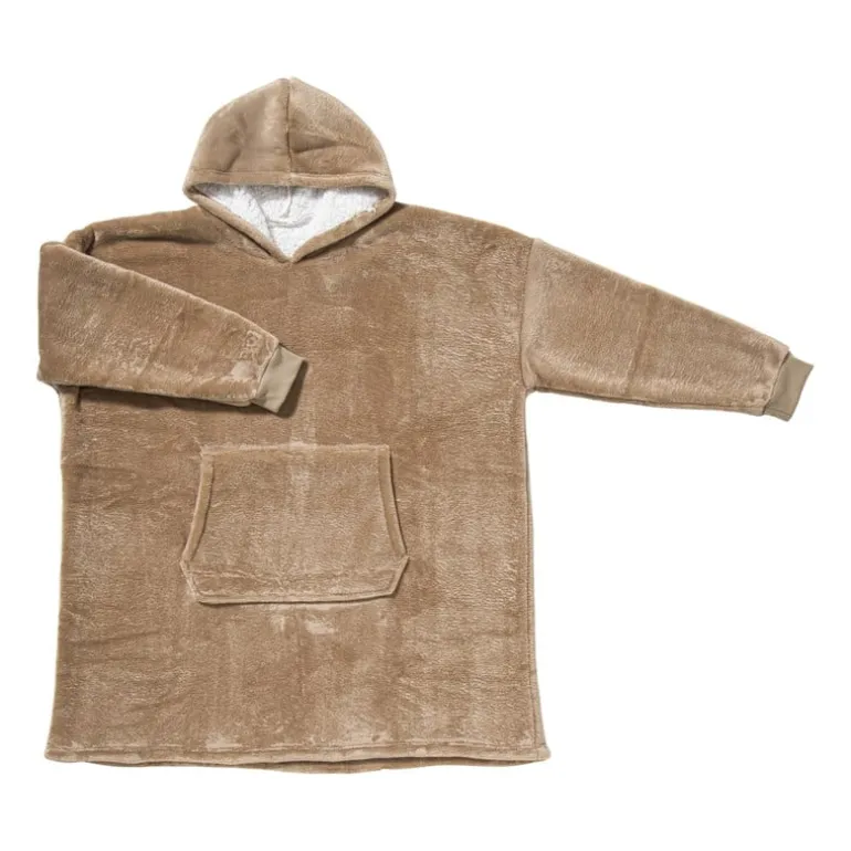 Oversized hoodie - beige - one size