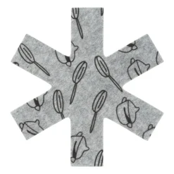 Pannenbeschermer - grijs - set van 3