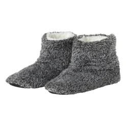Pantoffels gemeleerd - donkergrijs - maat 37-38