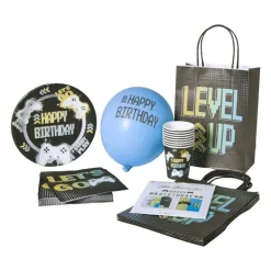 Papieren bekers - level up - set van 6