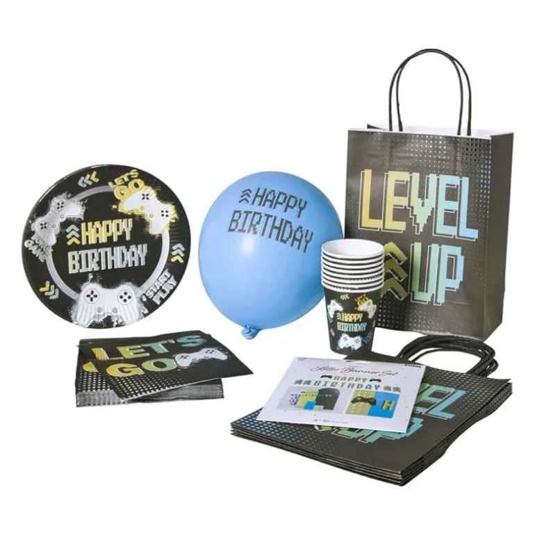 Papieren bekers - level up - set van 6