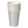 Papieren bekers - zilverkleurig - set van 8