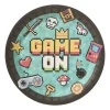 Papieren borden game - multikleur - set van 8