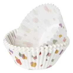 Papieren cupcake vormpjes dots - set van 24 - ø11 cm
