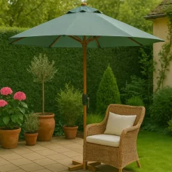 Parasol Sevilla - groen - ø152x235 cm