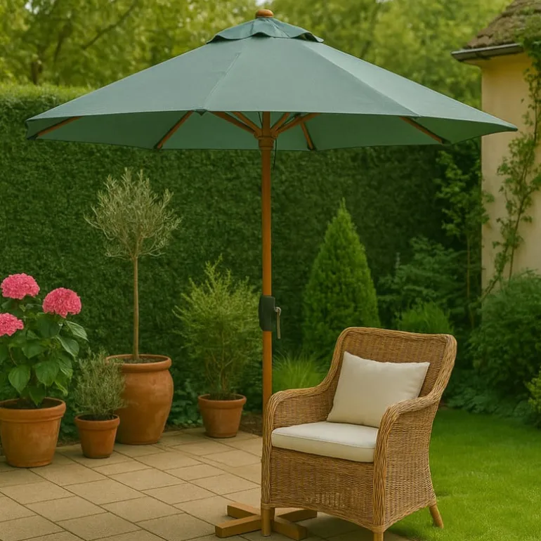 Parasol Sevilla - groen - ø152x235 cm