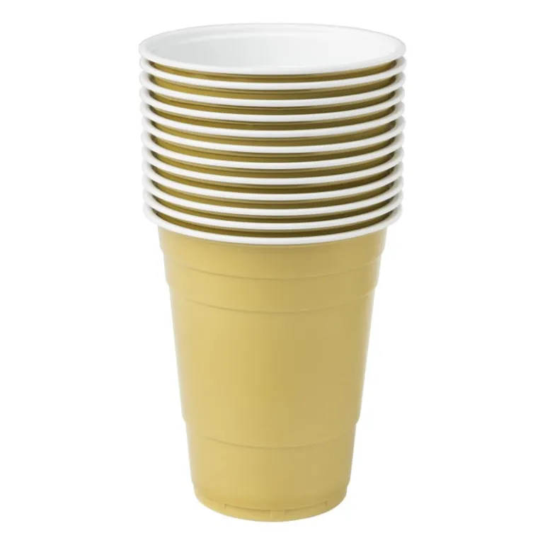 Partycup goud - 530 ml - 12 stuks