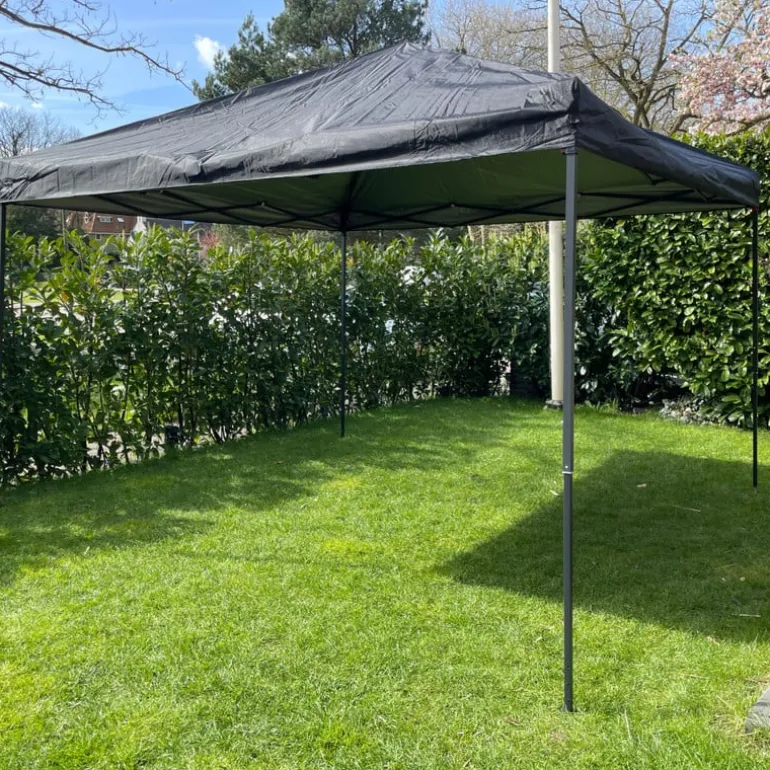 Partytent easy-up - zwart - 3 x 3 meter
