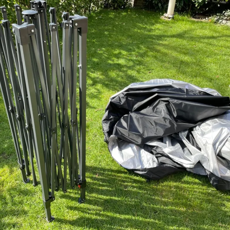 Partytent easy-up - zwart - 3 x 3 meter