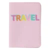 Paspoort hoes - roze/oranje - 20x14.5 cm