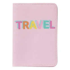 Paspoort hoes - roze/oranje - 20x14.5 cm