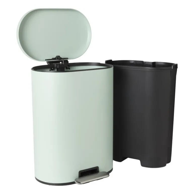 Pedaalemmer ovaal - groen - 50 liter