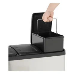Pedaalemmer triple bin - 3x20 liter