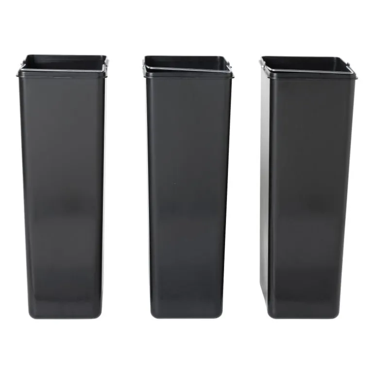 Pedaalemmer triple bin - 3x20 liter