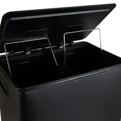 Pedaalemmer - zwart - 2x20 l
