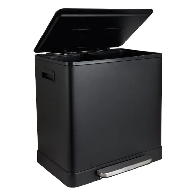 Pedaalemmer - zwart - 2x20 l