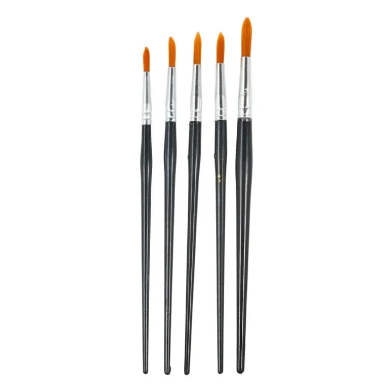 Penselen rond - set van 5