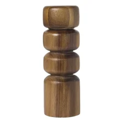 Peper- of zoutmolen - bruin - ø6x17.5 cm