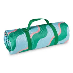 Picknick kleed - blauw/groen - 135x170 cm