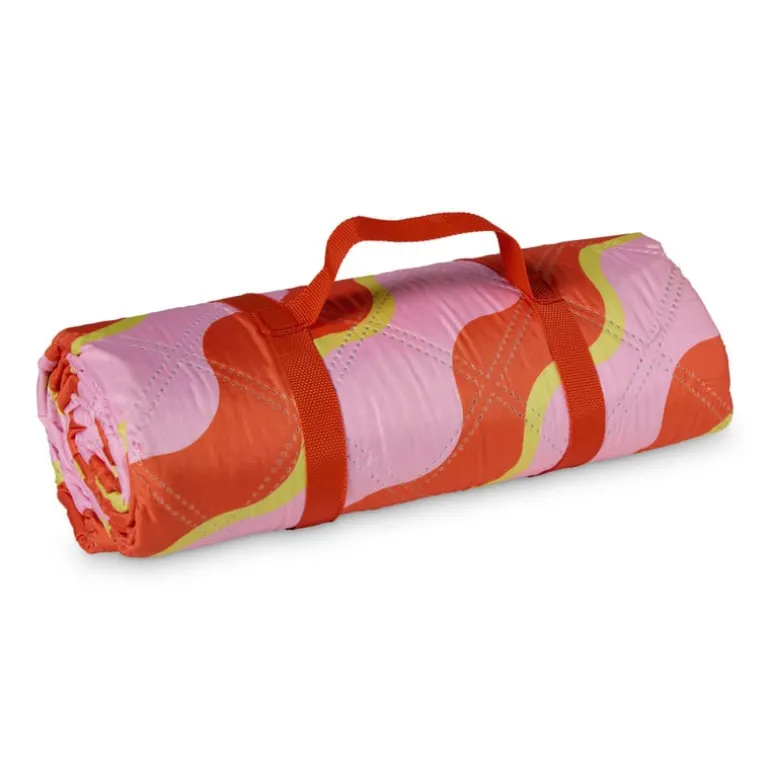 Picknick kleed - roze/oranje - 135x170 cm