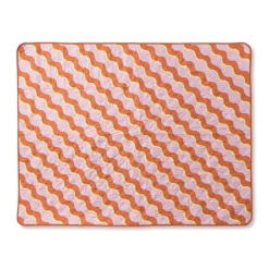 Picknick kleed - roze/oranje - 135x170 cm