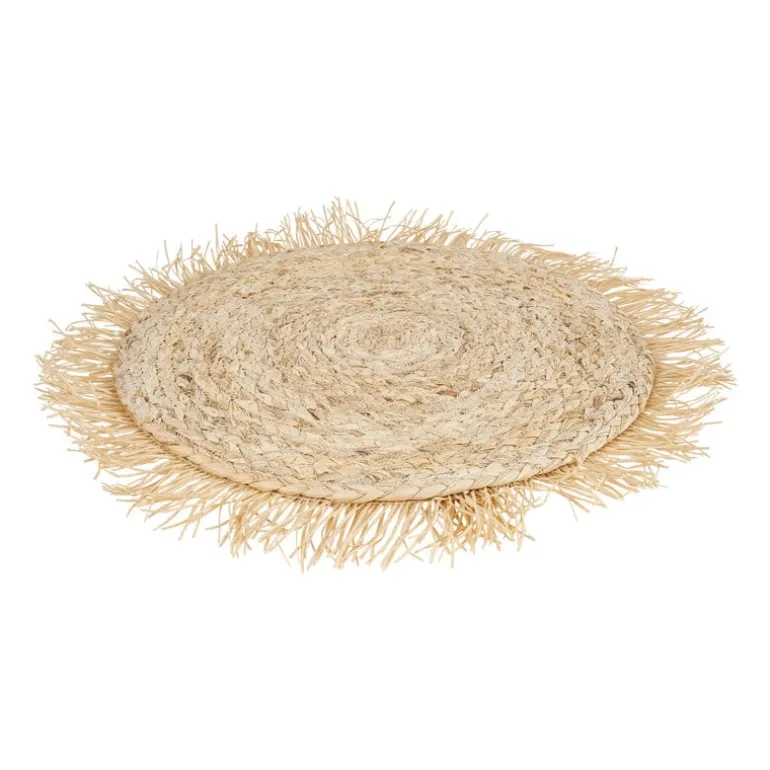 Placemat rond met franjes - ⌀38 cm