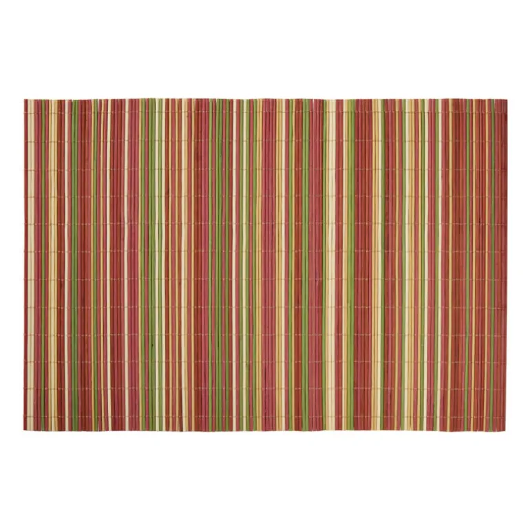 Placemat streepjes - multikleur - 30x45 cm