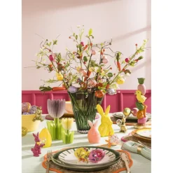 Placemat zeegras bloem - oranje